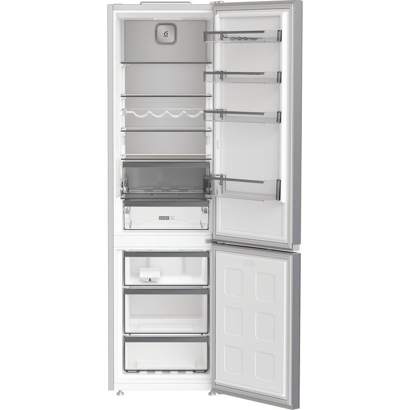 Whirlpool-Combinazione-Frigorifero-Congelatore-A-libera-installazione-WHK-26404-XP7E-Pearl-Inox-2-porte-Frontal-open