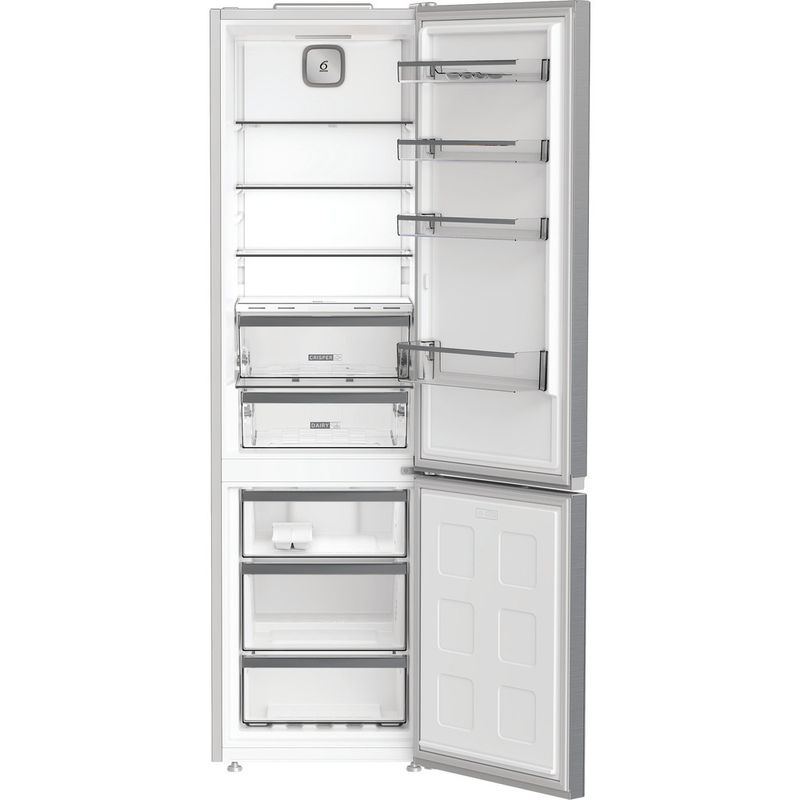 Whirlpool-Combinazione-Frigorifero-Congelatore-A-libera-installazione-WHK-26404-XP5E-Pearl-Inox-2-porte-Frontal-open