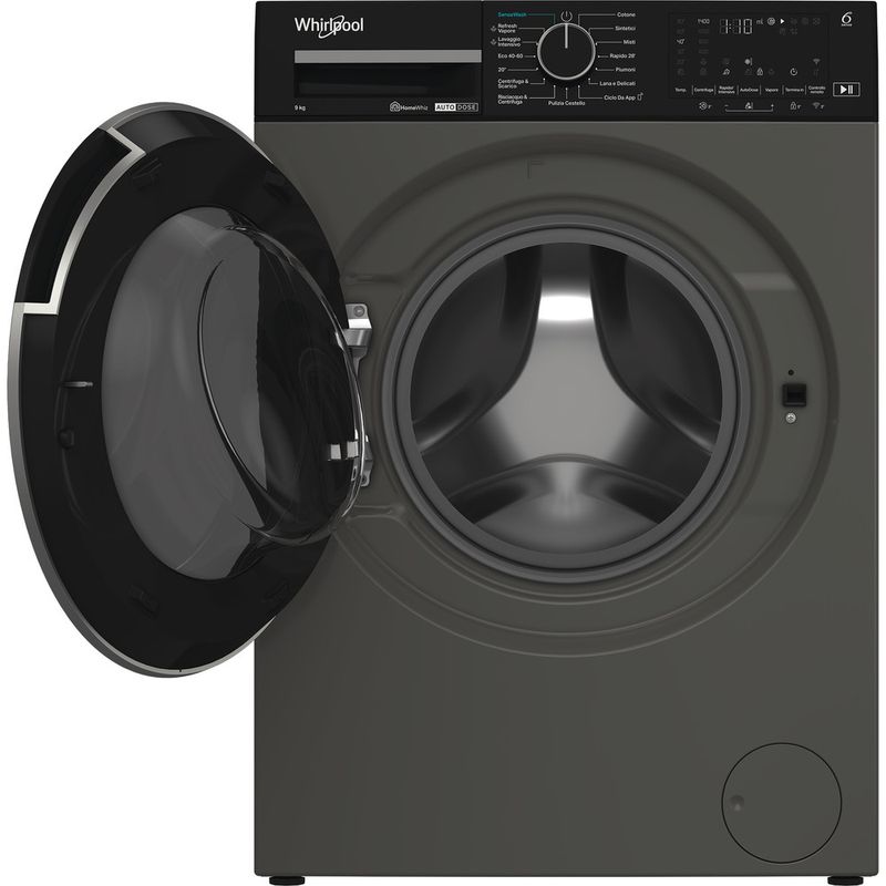 Whirlpool-Lavabiancheria-A-libera-installazione-WPM-911G-ADS-IT-Grigio-Manhattan-Carica-frontale-A-Frontal-open