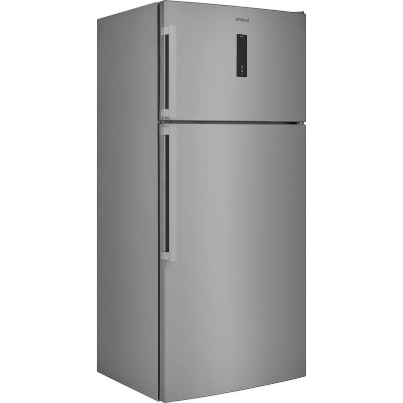 Whirlpool-Combinazione-Frigorifero-Congelatore-A-libera-installazione-W84TE-72-X-2-N-Inox-2-porte-Perspective