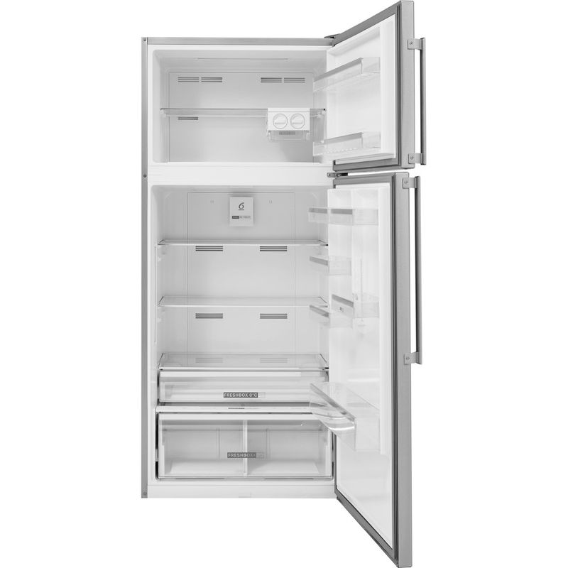 Whirlpool-Combinazione-Frigorifero-Congelatore-A-libera-installazione-W84TE-72-X-2-N-Inox-2-porte-Frontal-open