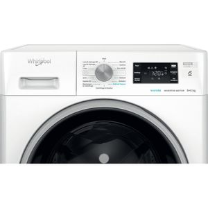Whirlpool Lavasciugabiancheria A libera installazione FFWDB 964489 BSV IT Bianco Carica frontale Control panel