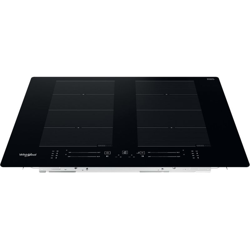 Whirlpool-Piano-cottura-WF-S8865-NE-Nero-Induction-vitroceramic-Frontal-top-down