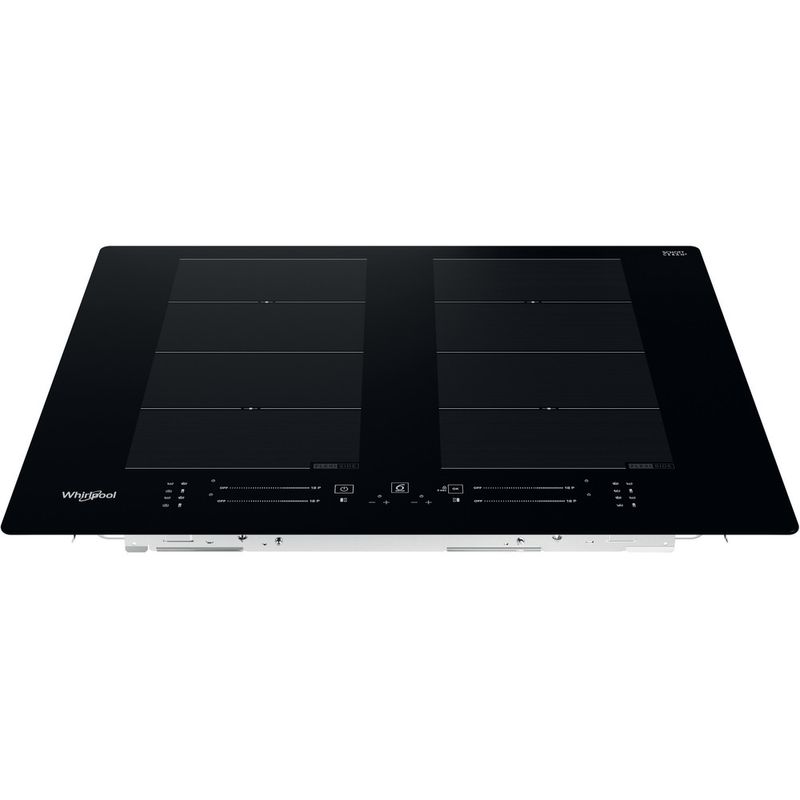 Whirlpool-Piano-cottura-WF-S8865-NE-Nero-Induction-vitroceramic-Frontal-top-down