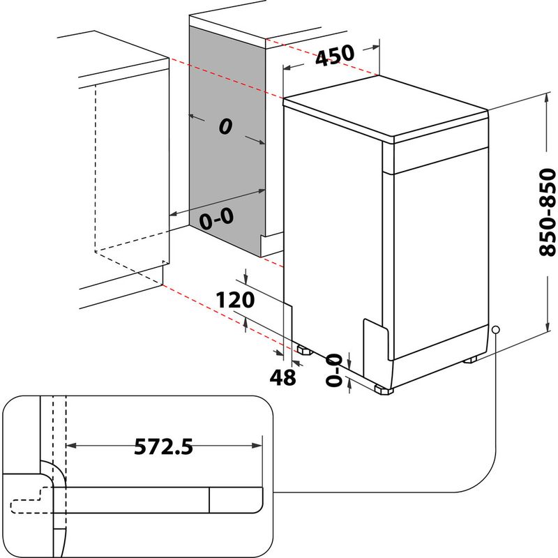 Whirlpool-Lavastoviglie-A-libera-installazione-WH6FB10BS7A0X-A-libera-installazione-B-Technical-drawing