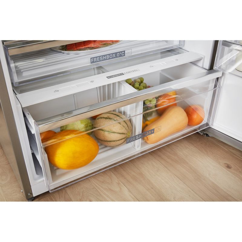 Whirlpool-Combinazione-Frigorifero-Congelatore-A-libera-installazione-W84TE-72-X-2-N-Inox-2-porte-Drawer