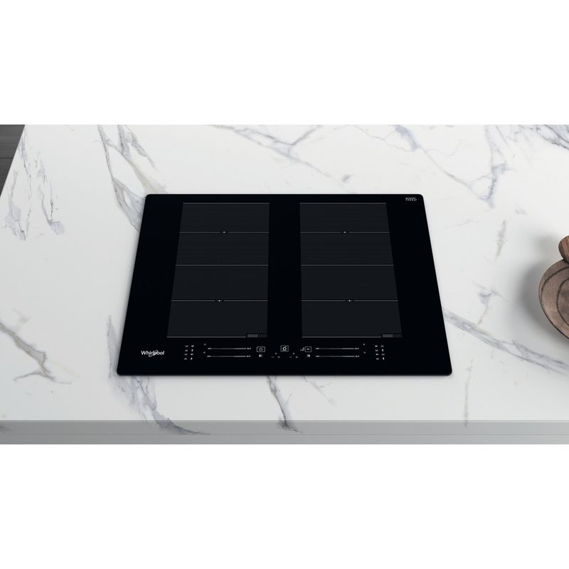 Whirlpool-Piano-cottura-WF-S8865-NE-Nero-Induction-vitroceramic-Lifestyle-frontal-top-down