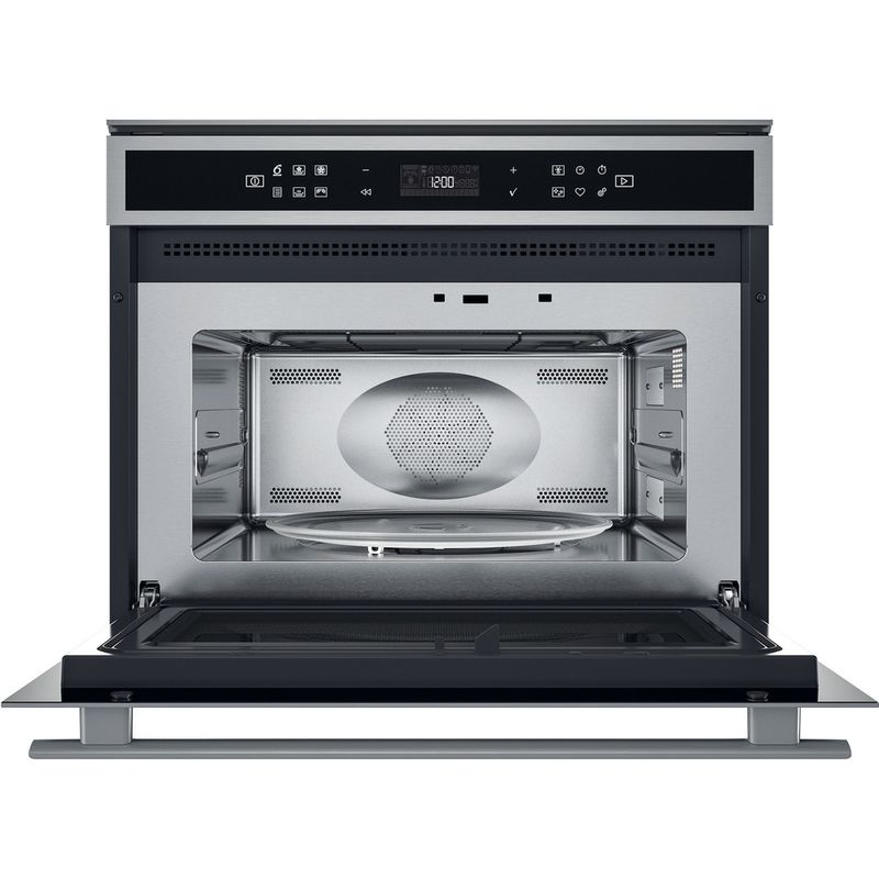 Whirlpool-Microonde-Da-incasso-W6-MW461-Stainless-Steel-Elettronico-40-Microonde-combinato-900-Frontal-open