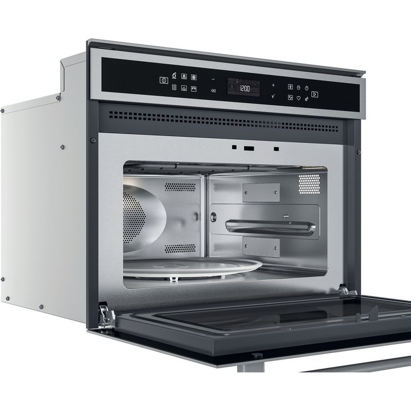 Whirlpool-Microonde-Da-incasso-W6-MW461-Stainless-Steel-Elettronico-40-Microonde-combinato-900-Perspective-open