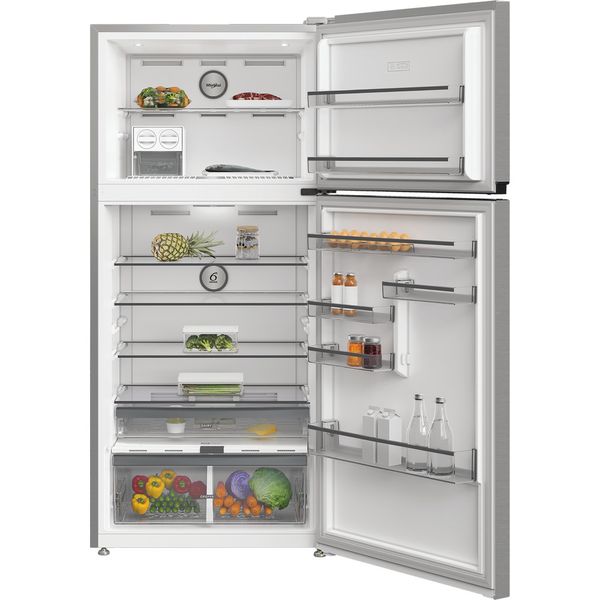 Whirlpool Combinazione Frigorifero/Congelatore A libera installazione WHD2 6633 X5E New Silver – ARC 1035 2 porte Lifestyle frontal open