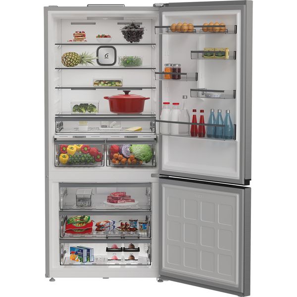 Whirlpool Combinazione Frigorifero/Congelatore A libera installazione WHK2 6614 X6E New Silver – ARC 1035 2 porte Lifestyle frontal open