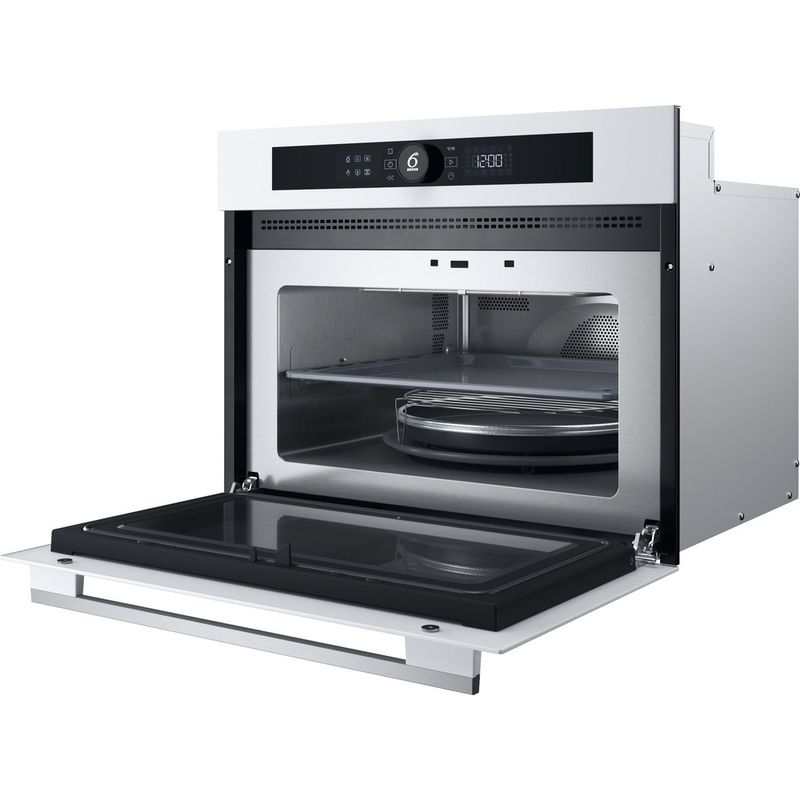 Whirlpool Microonde Da incasso WMW57DHMW Bianco Elettronico 40 Microonde combinato 900 Perspective open
