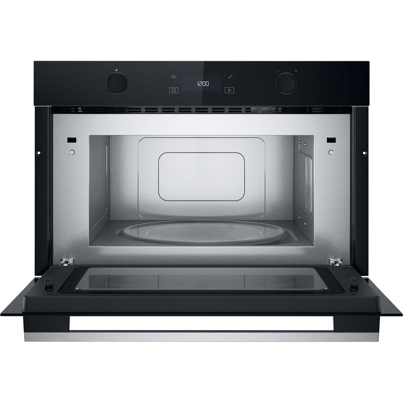 Whirlpool-Microonde-Da-incasso-WMD7O4UX-Stainless-Steel-Elettronico-31-Microonde---grill-1000-Frontal-open