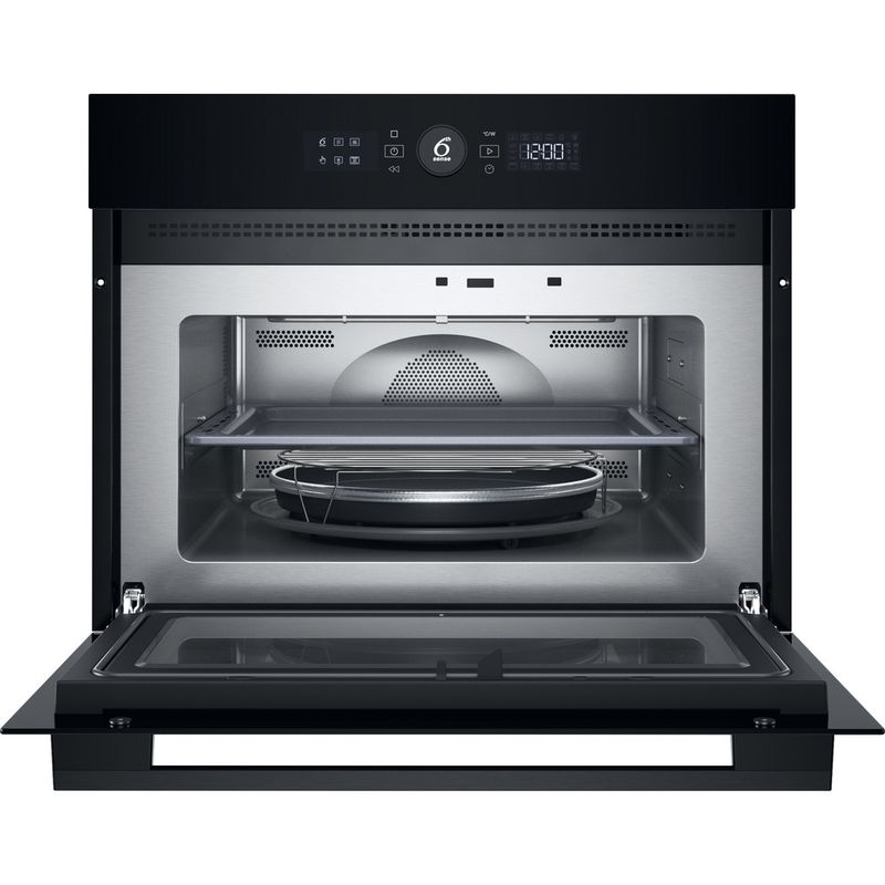 Whirlpool Microonde Da incasso WMW57DMB Nero Elettronico 40 Microonde combinato 900 Frontal open