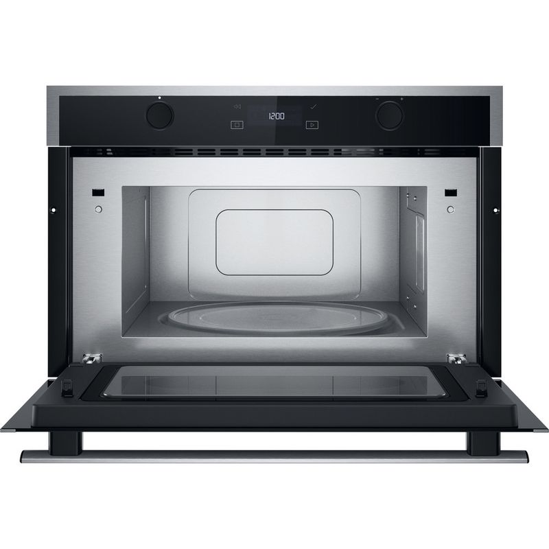 Whirlpool-Microonde-Da-incasso-WMD6O4UX-Stainless-Steel-Elettronico-31-Microonde---grill-1000-Frontal-open