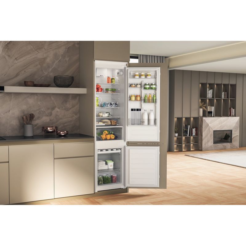 Whirlpool-Combinazione-Frigorifero-Congelatore-Da-incasso-WHC20D011B1-Bianco-2-porte-Lifestyle-perspective-open