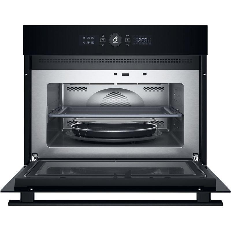 Whirlpool Microonde Da incasso WMW47HMB Nero Elettronico 40 Microonde combinato 900 Frontal open
