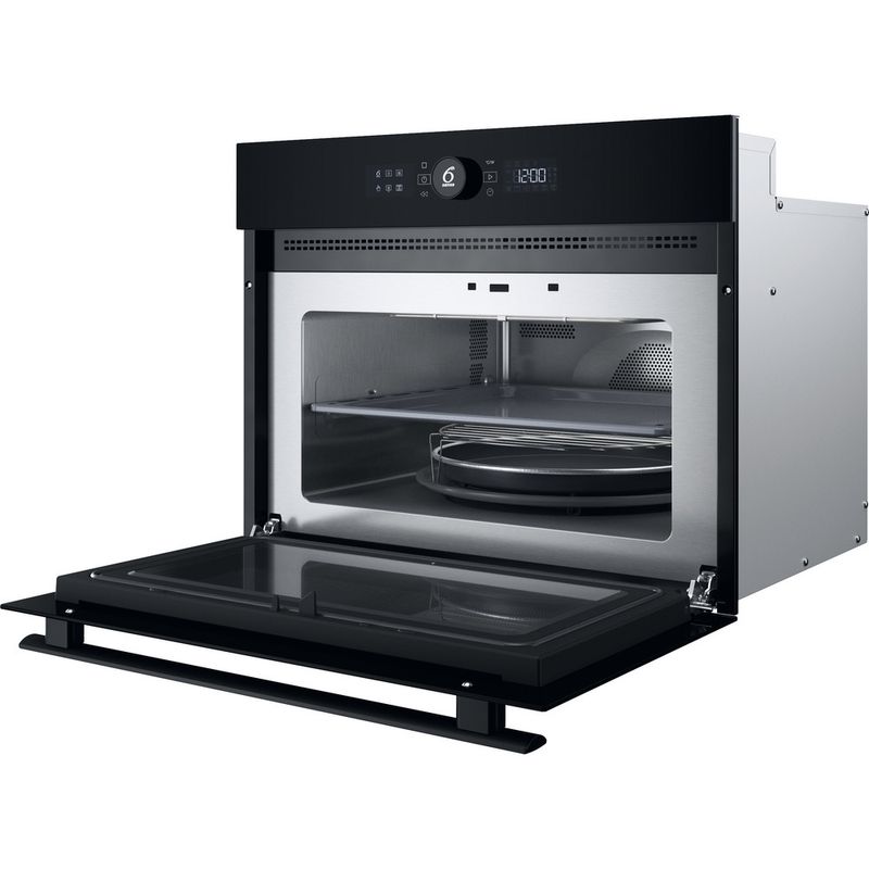 Whirlpool Microonde Da incasso WMW47HMB Nero Elettronico 40 Microonde combinato 900 Perspective open