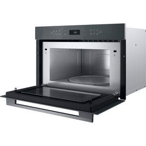Whirlpool Microonde Da incasso WMD7O4TSG Stardust grey glossy Elettronico 31 Microonde + grill 1000 Perspective open