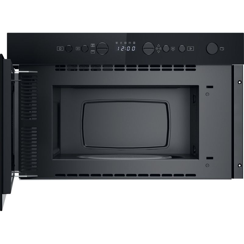 Whirlpool Microonde Da incasso WMN14BB Nero Elettronico 22 Microonde + grill 750 Frontal open