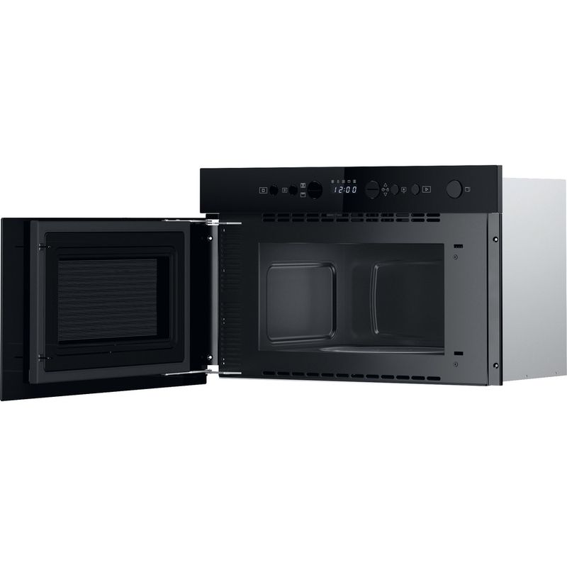 Whirlpool Microonde Da incasso WMN14BB Nero Elettronico 22 Microonde + grill 750 Perspective open