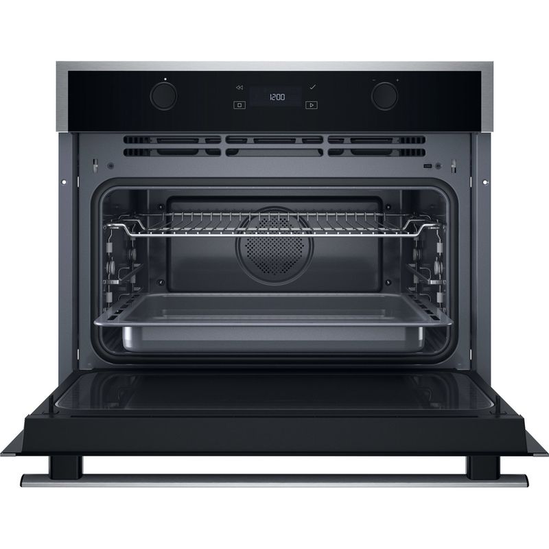 Whirlpool-Microonde-Da-incasso-WCW64HUSX-Inox-Elettronico-53-Microonde---grill-950-Frontal-open