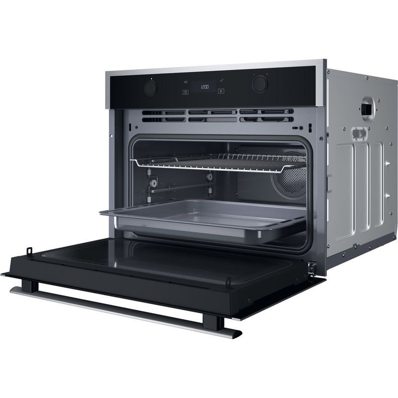 Whirlpool-Microonde-Da-incasso-WCW64HUSX-Inox-Elettronico-53-Microonde---grill-950-Perspective-open