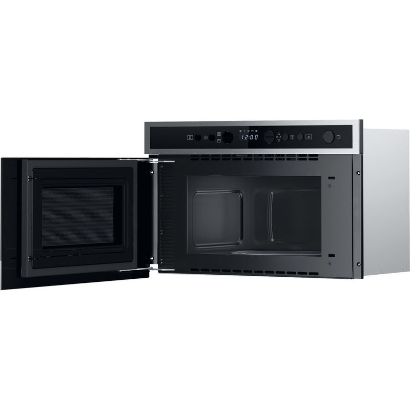 Whirlpool-Microonde-Da-incasso-WMN4I4BX-Stainless-Steel-Elettronico-22-Microonde---grill-750-Perspective-open