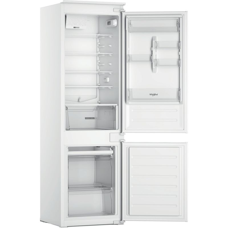 Whirlpool-Combinazione-Frigorifero-Congelatore-Da-incasso-WHC18D031A1-Bianco-2-porte-Perspective-open
