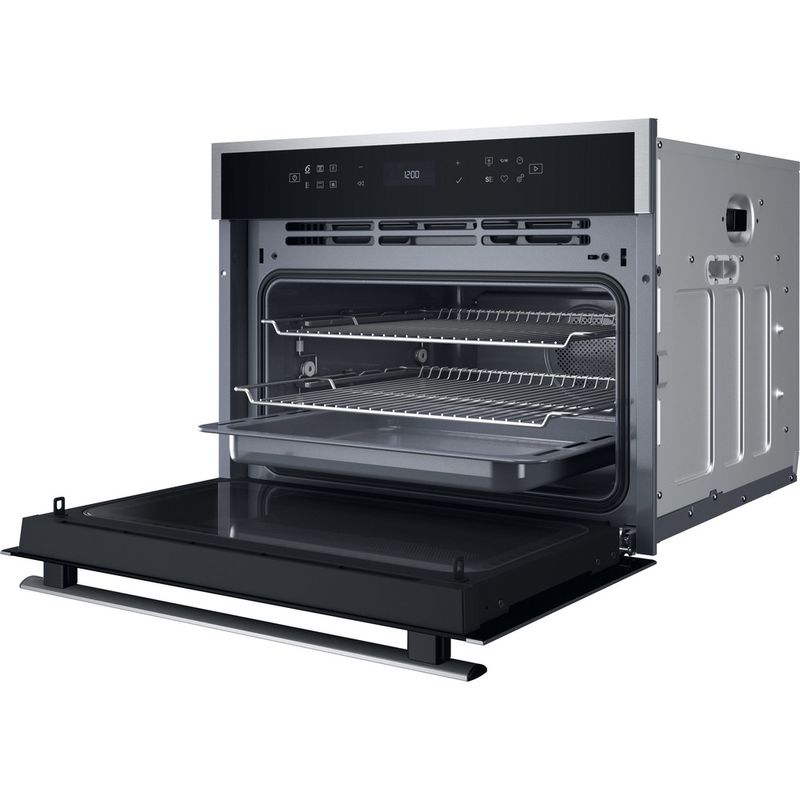 Whirlpool-Microonde-Da-incasso-WCW6O7HTSX-Inox-Elettronico-53-Microonde-combinato-950-Perspective-open