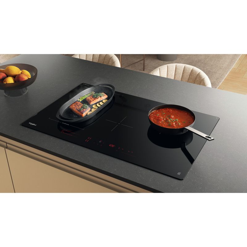 Whirlpool Piano cottura WTX8015DCF Nero Induction vitroceramic Lifestyle perspective