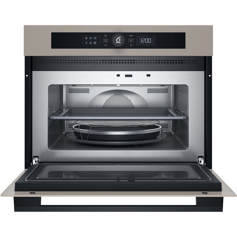 Whirlpool Microonde Da incasso WMW57DHME Urban beige Elettronico 40 Microonde combinato 900 Frontal open