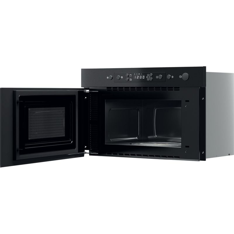 Whirlpool-Microonde-Da-incasso-MBNA920B-Nero-Elettronico-22-Microonde---grill-750-Perspective-open