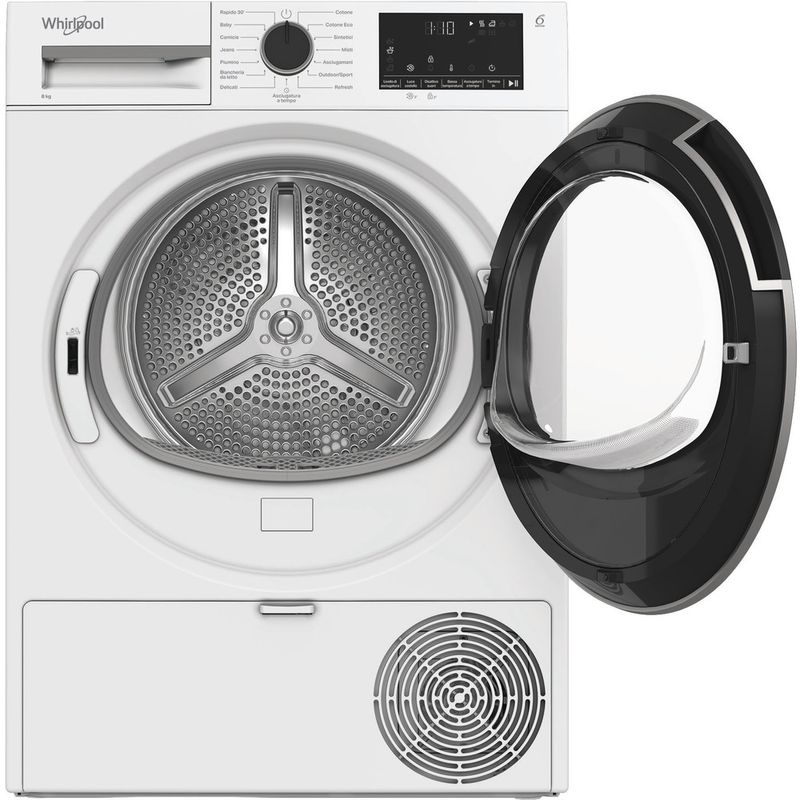 Whirlpool-Asciugabiancheria-C-WD-83M-WBS-IT-Bianco-Frontal-open