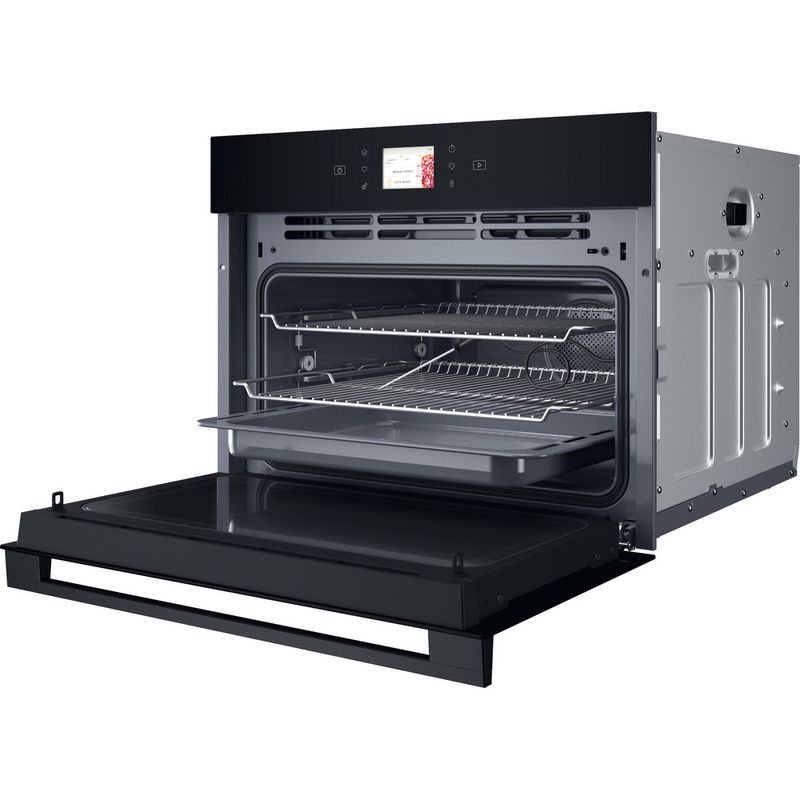 Whirlpool-Microonde-Da-incasso-WCW9O7PHTSB-Nero-Elettronico-53-Microonde-combinato-950-Perspective-open