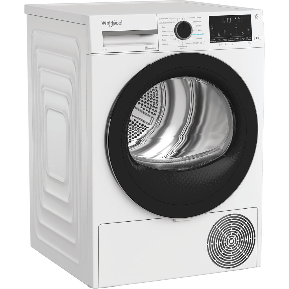 Asciugatrice Whirlpool a Pompa di Calore C WD R49M WBS IT - 9,0 kg (Libera Installazione)