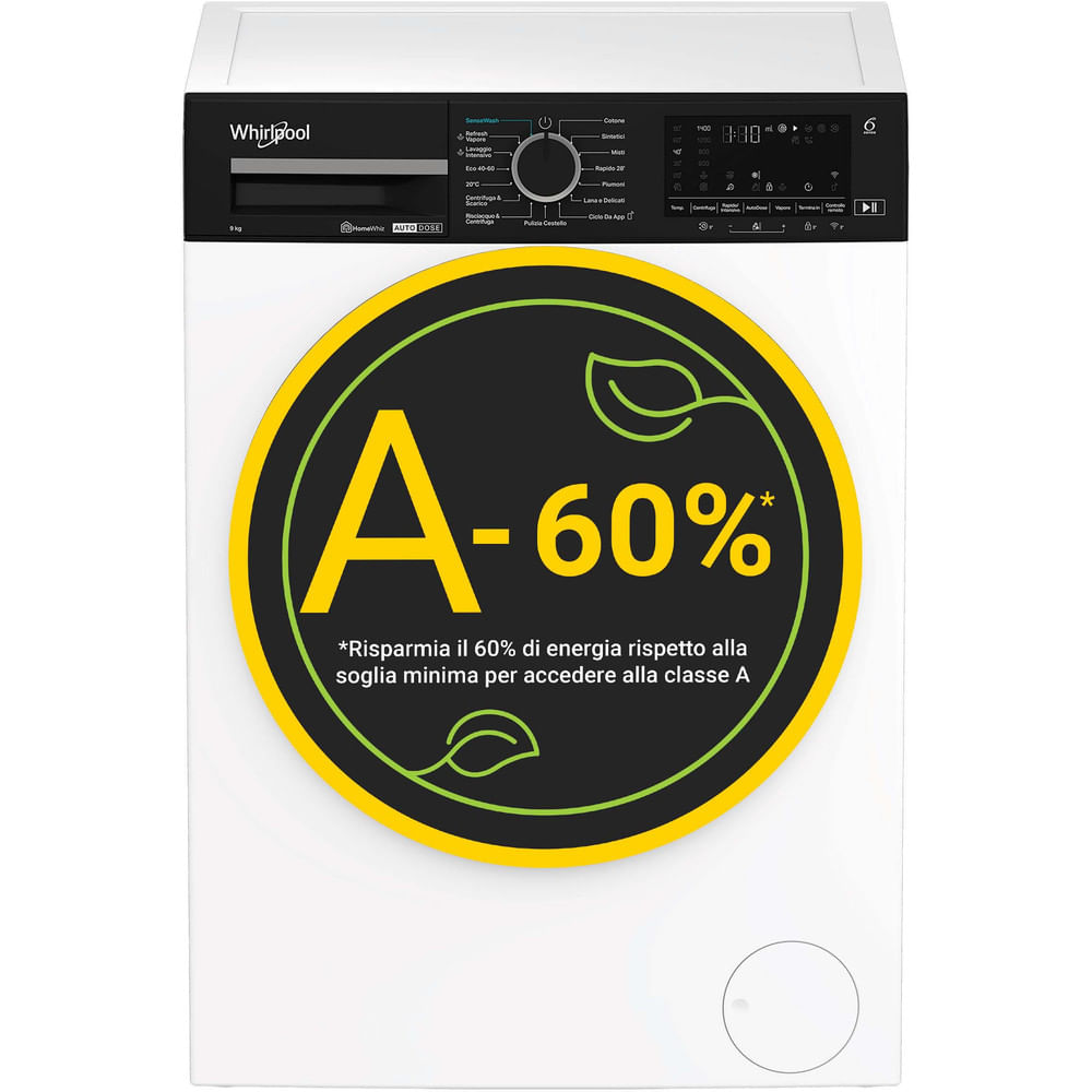 Lavatrice Whirlpool Smart WiFi 9 kg - WPM 912W ADS IT
