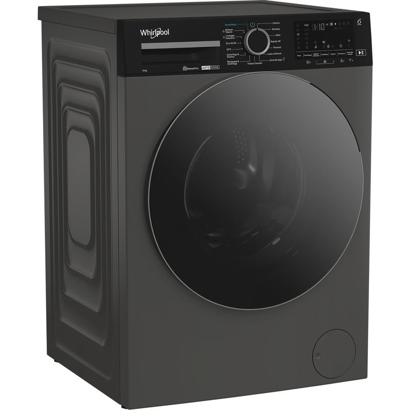 Whirlpool-Lavabiancheria-A-libera-installazione-WPM-912G-ADS-IT-Grigio-Manhattan-Carica-frontale-A-Perspective