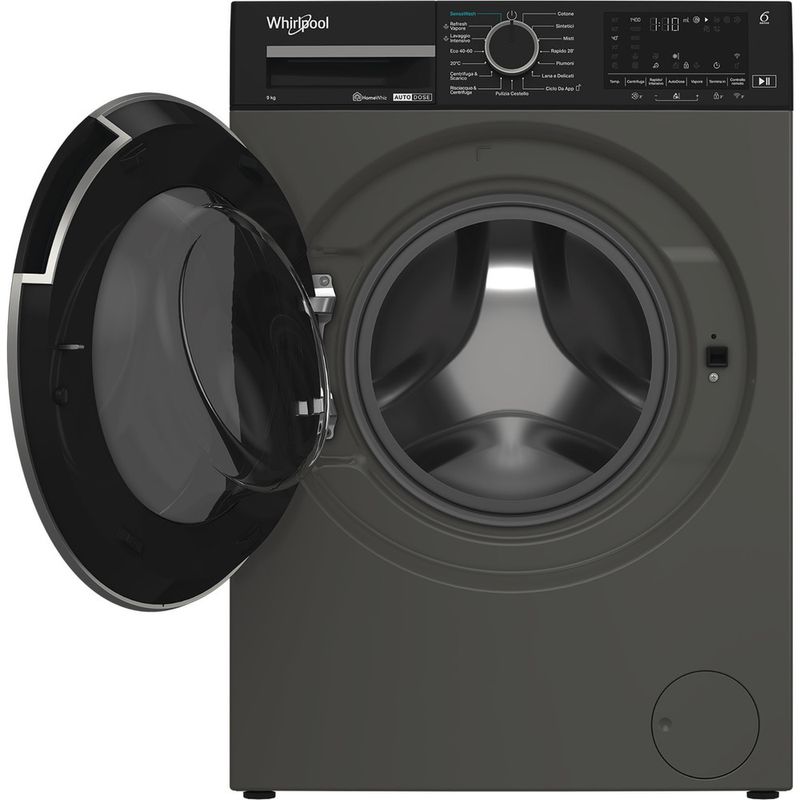 Whirlpool-Lavabiancheria-A-libera-installazione-WPM-912G-ADS-IT-Grigio-Manhattan-Carica-frontale-A-Frontal-open