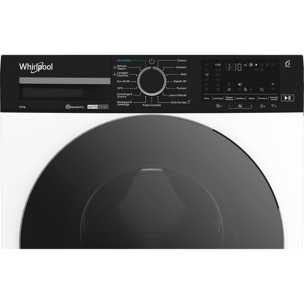 Whirlpool Lavabiancheria A libera installazione WPM 011W ADS IT Bianco Carica frontale A Control panel