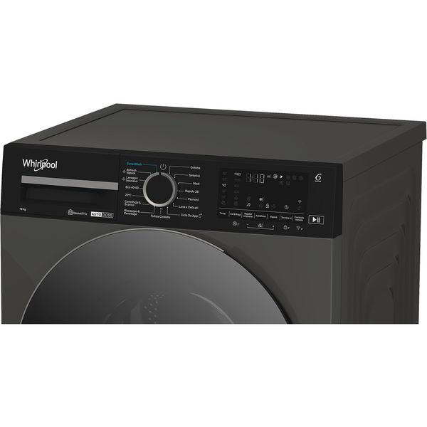 Whirlpool Lavabiancheria A libera installazione WPM 011G ADS IT Grigio Manhattan Carica frontale A Lifestyle control panel