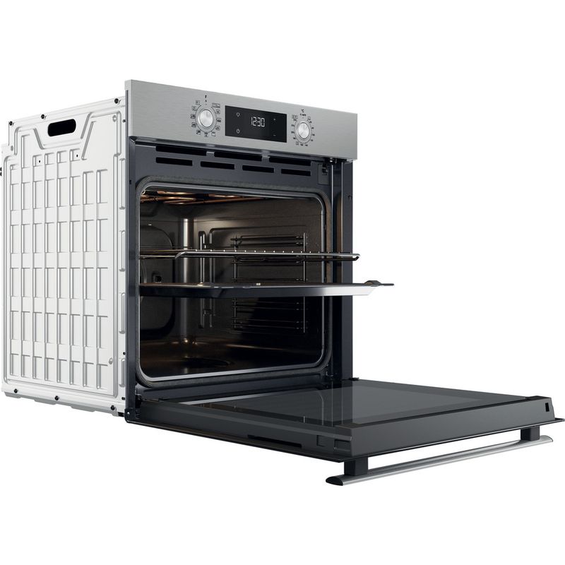 Whirlpool Forno Da incasso OMR58RU0SX Elettrico A+ Perspective open