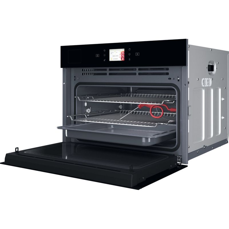 Whirlpool Microonde Da incasso WCT11A9FHTSB Nero Elettronico 53 Microonde combinato 950 Perspective open