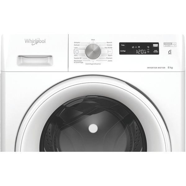 Whirlpool-Lavabiancheria-A-libera-installazione-FFS-P87-IT-Bianco-Carica-frontale-A-Control-panel