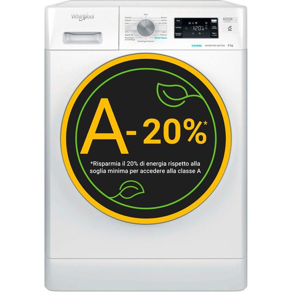 Whirlpool Lavabiancheria A libera installazione FFB 948 BSV IT Bianco Carica frontale A Frontal