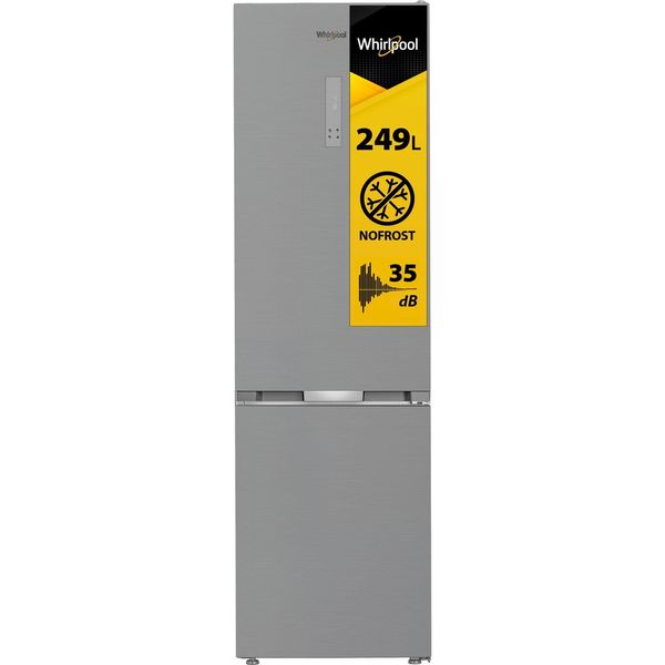 Whirlpool-Combinazione-Frigorifero-Congelatore-A-libera-installazione-WHK-26404-XP5E-New-Silver-–-ARC-1035-2-porte-Perspective-open