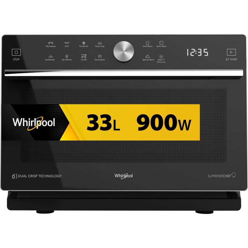 Whirlpool-Microonde-A-libera-installazione-MWSC-933-SB-Argento-Elettronico-33-Microonde-combinato-900-Frontal