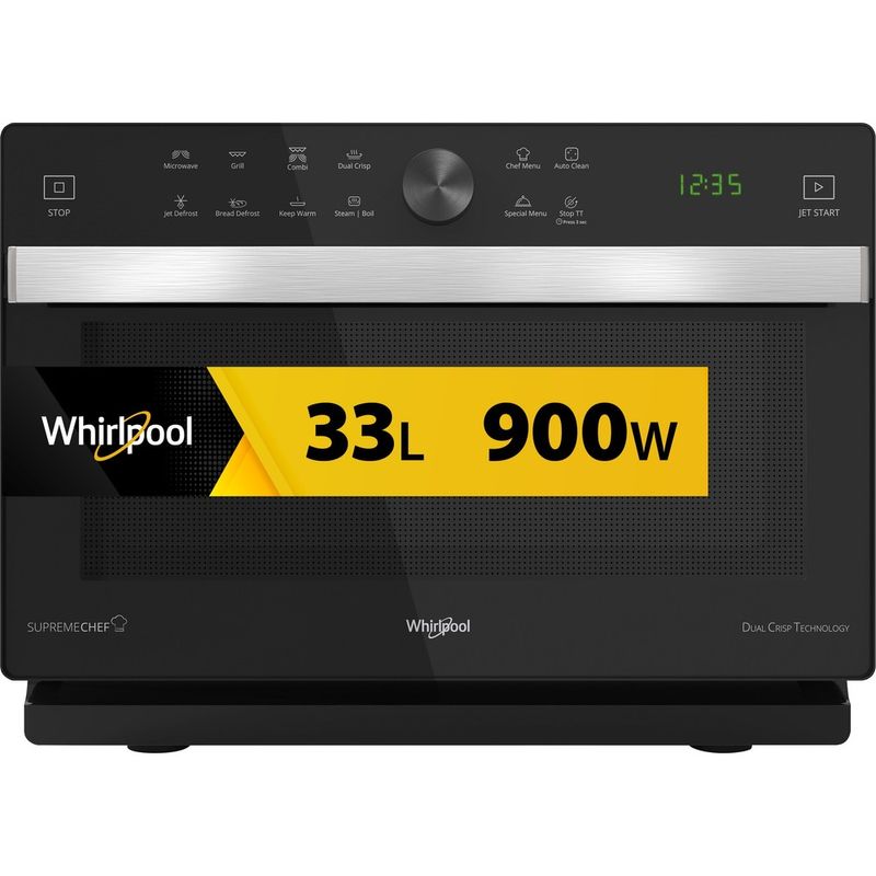 Whirlpool-Microonde-A-libera-installazione-MWP-337-SB-Argento-Elettronico-33-Microonde---grill-900-Frontal