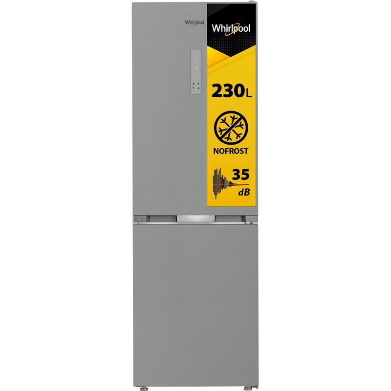 Whirlpool-Combinazione-Frigorifero-Congelatore-A-libera-installazione-WHK-26363-XP6E-New-Silver-–-ARC-1035-2-porte-Perspective-open