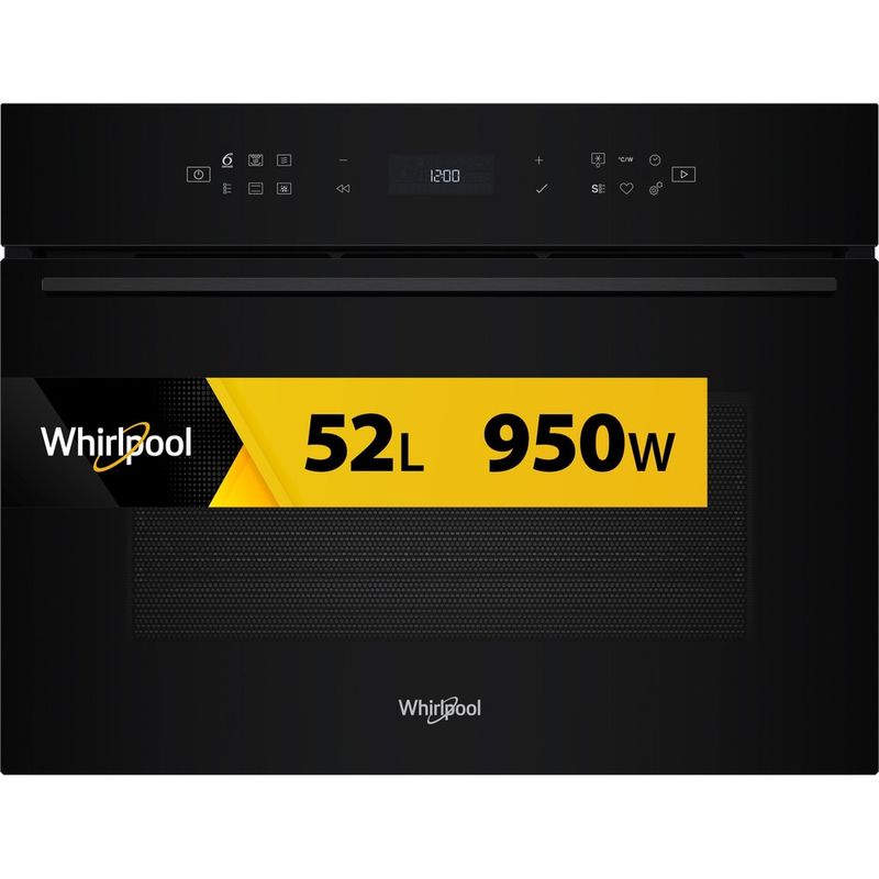 Whirlpool-Microonde-Da-incasso-WCW7O7HTSB-Nero-Elettronico-53-Microonde-combinato-950-Frontal